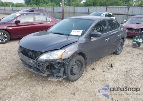 2014 Nissan Sentra S z USA, uszkodzony, nr VIN 3N1AB7APXEL616756